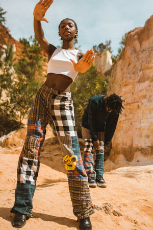 IOWGH X CHAYKE ABSTRACT FLANNEL PANTS