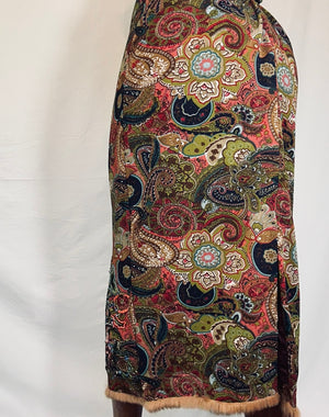 MULTICOLORED EMBROIDERED SKIRT