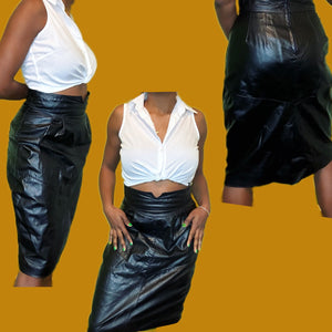 VINTAGE LEATHER SKIRT